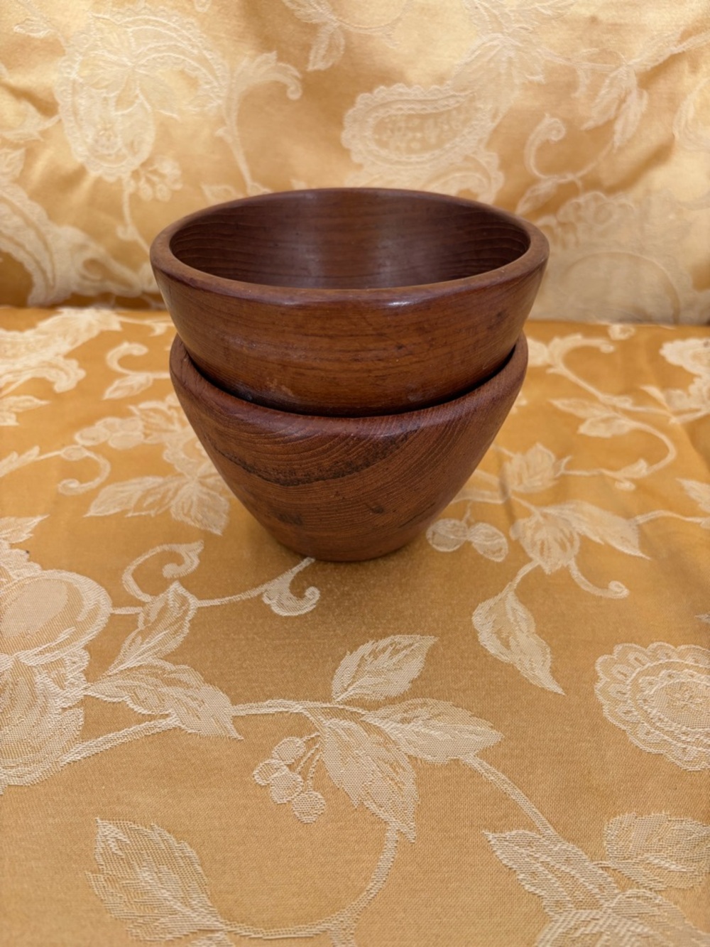 Mid century Teakwood Bowls Set of 2